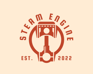 Industrial Engine Piston  logo design