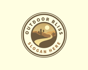 Western Desert Cactus  logo design