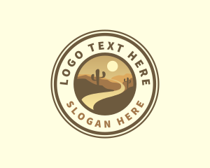 Canyon - Western Desert Cactus logo design