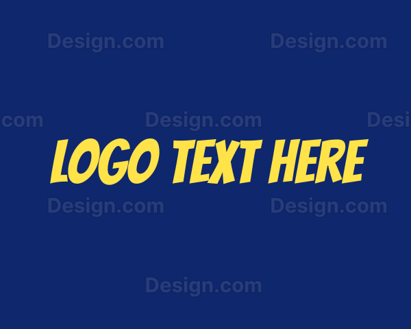 Comic Text Wordmark Logo