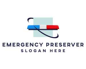 Emergency Signal Light Siren logo design