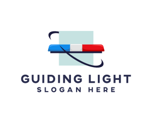 Emergency Signal Light Siren logo design