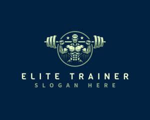 Weightlifting Gym Trainer logo design