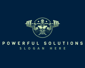 Weightlifting Gym Trainer logo design