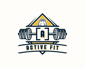 Fitness Gym Weights logo design