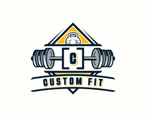 Fitness Gym Weights logo design