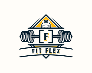 Fitness Gym Weights logo design