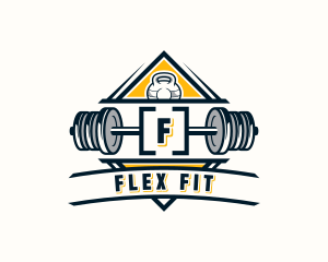 Fitness Gym Weights logo design