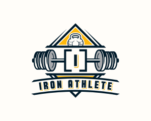 Fitness Gym Weights logo design