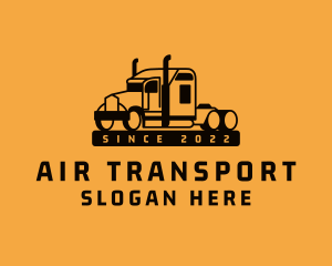 Freight Transport Truck logo design