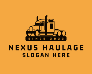 Freight Transport Truck logo design