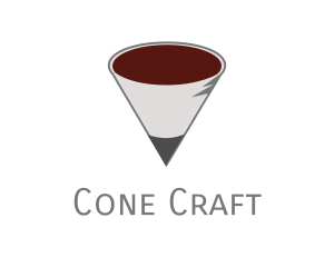 Pencil Coffee Cone logo