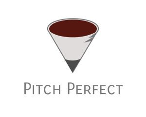 Pencil Coffee Cone logo design