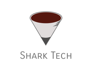 Pencil Coffee Cone logo design