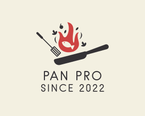 Fish Grill Pan Restaurant logo design