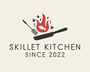 Fish Grill Pan Restaurant logo design