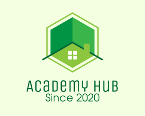 Green Hexagon Home logo