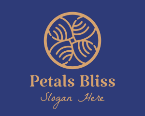 Gold Petals Spa  logo design