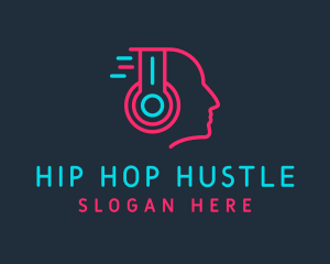 Music Disc Jockey Rapper logo design