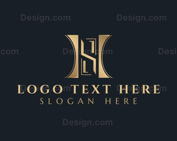 Expensive Luxury Brand Letter HS Logo