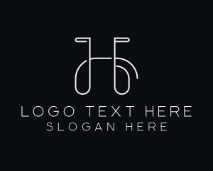 Photography - Stylist Studio Letter H logo design