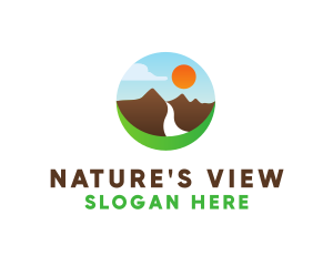 Mountain River Valley logo design