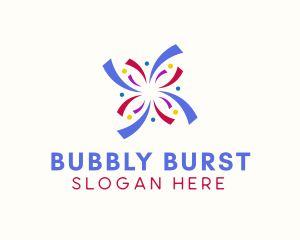 Colorful Confetti Burst logo design