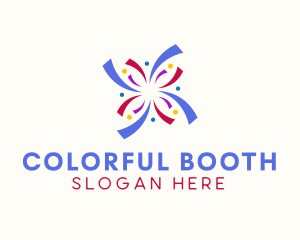 Colorful Confetti Burst logo design