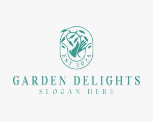 Landscaper Hand Gardener logo design