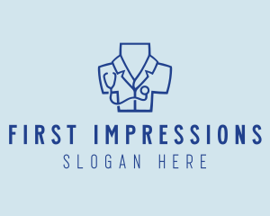 Doctor Stethoscope Cross  logo design