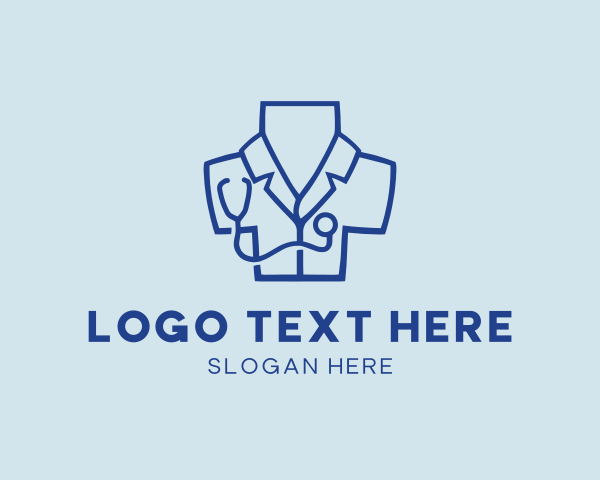 Doctor Stethoscope Cross  logo