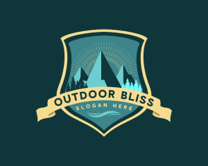 Mountain Climbing Outdoor logo design