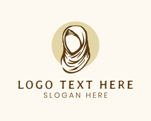 Traditional Hijab Woman logo