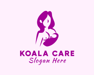 Woman Pregnancy Care logo design