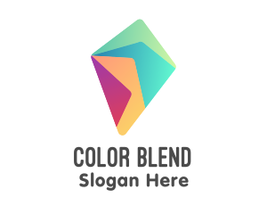 Colorful Diamond Kite logo design