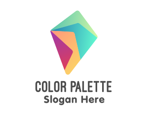 Colorful Diamond Kite logo design