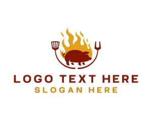 Grill Barbeque Pork logo