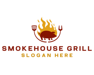 Grill Barbeque Pork logo