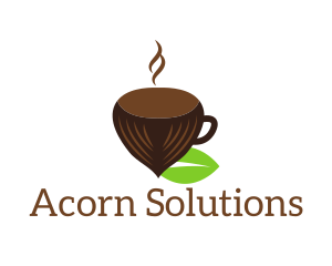 Hazelnut Coffee Cup logo design