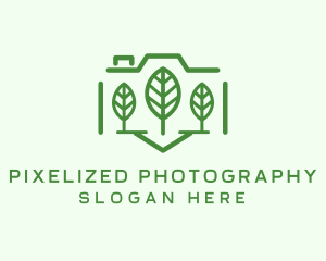 Camera Tree Outline logo design