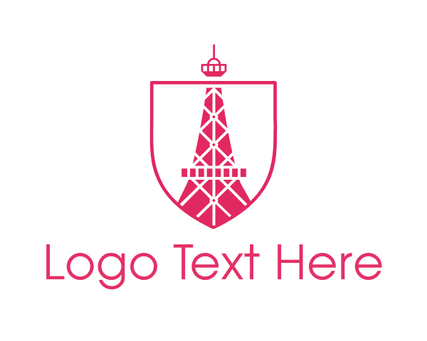 Pink And White logo example 4