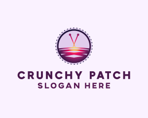 Cross Stitch Patch logo design