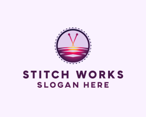 Cross Stitch Patch logo design