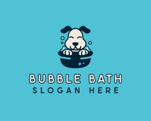 Dog Bath Grooming logo design