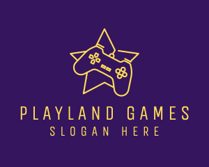 Game Controller Star  logo design