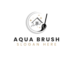 Mop Sanitation Cleaning logo design