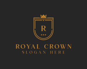 Shield Crown Royal logo design