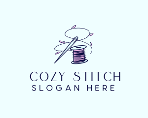 Tailor Sewing Needle  logo design