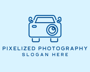 Blue Car Camera logo design