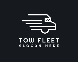 Fast Automotive Truck  logo design